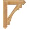 Ekena Millwork Merced Arts & Crafts Rough Sawn Bracket, Western Red Cedar, 6"W x 32"D x 40"H BKT06X32X40MRC03RWR - alternate 4